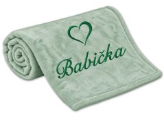 Deka pro babičku se srdíčkem 150x200 šalvěj