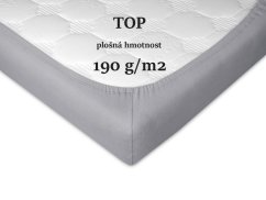 Jersey prostěradlo 90x200 EXCLUSIVE šedé 