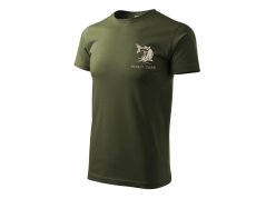 Tričko pro rybáře s výšivkou military - L Sumec