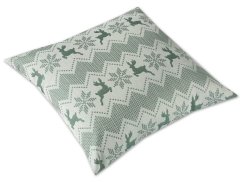 Vánoční povlak na polštář 40x40 GALA Pod severským nebem pastelová zelená
