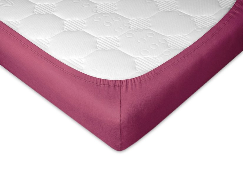 Jersey prostěradlo 80x220 EXCLUSIVE ostružinové 