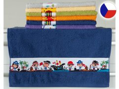 Dětský ručník NORA TISK 50x100 450g Piráti II tmavě modří