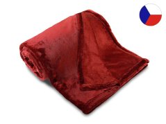Luxusní mikroplyšová deka ME UNI SLEEP 150x200 Skořicová 300g