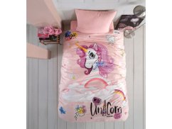 Povlečení pro mladé EXCLUSIVE Unicorn růžový 70x90, 140x200