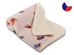 Luxusní dětská deka OVEČKA 100x140 SLEEP WELL Lesní plody/smetanová