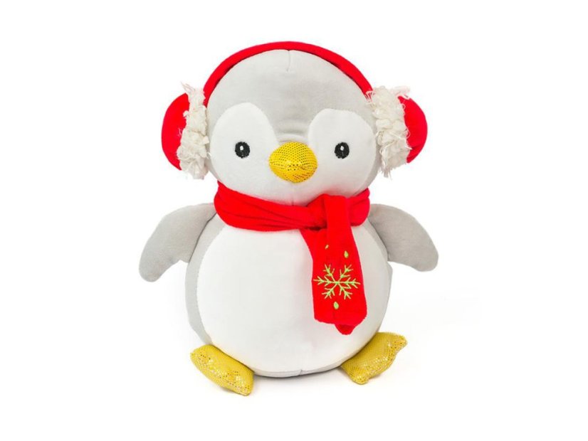 Plyšák pro děti Tučňák červený 27 cm