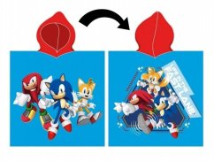 Dětské froté pončo/osuška Ježek Sonic a přátelé