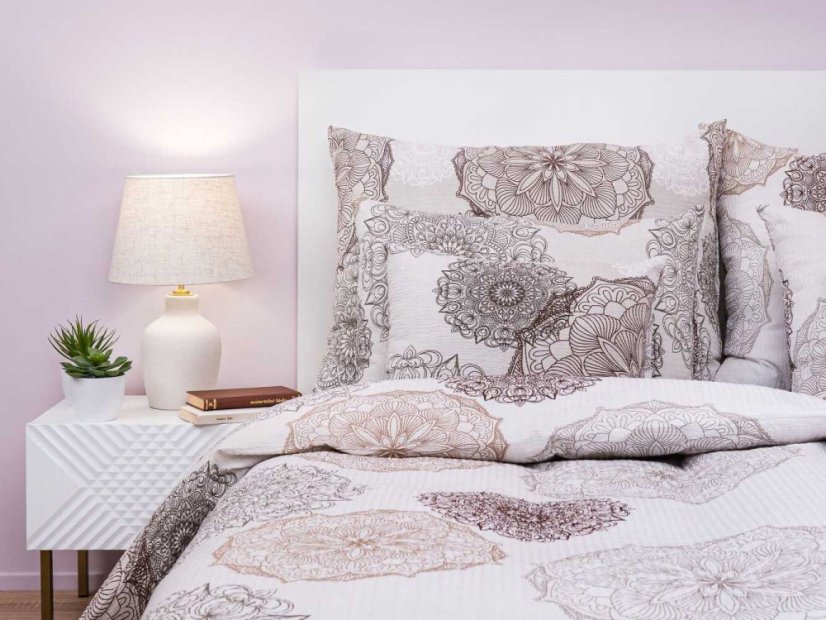 Krepové povlečení KOMFORT Magic banán 70x90, 140x200