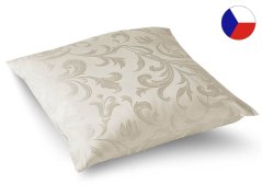 Damaškový povlak na polštář 40x40 EXCELLENT ORNELLA Melodie ornamentu smetanová