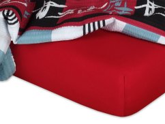 Jersey prostěradlo 90x200 EXCLUSIVE vínové