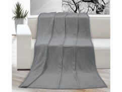 Luxusní deka mikroplyš 200x230 Šedá 400g