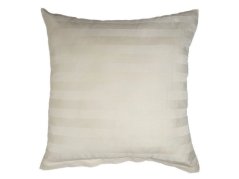 Povlak na polštář 40x40 Atlas grádl proužek šampaň 2 cm