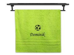 Ručník se jménem NA PŘÁNÍ pistáciový 50x100 Fotbalový míč