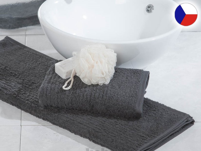 Luxusní osuška 70x140 JUVEL 580g Vlny 3D šedé