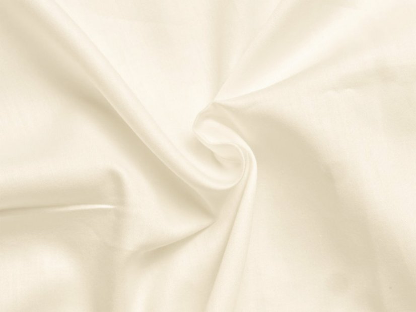 Luxusní saténové prostěradlo na vysokou matraci 140x200 Smetanové