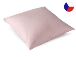 Luxusní saténový povlak na polštář 40x40 GEON Mossy white růžový