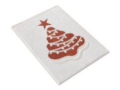 Malý kuchyňský ručník 35x50 ZARA 450g Vánoční perníkový stromeček hnědobílá