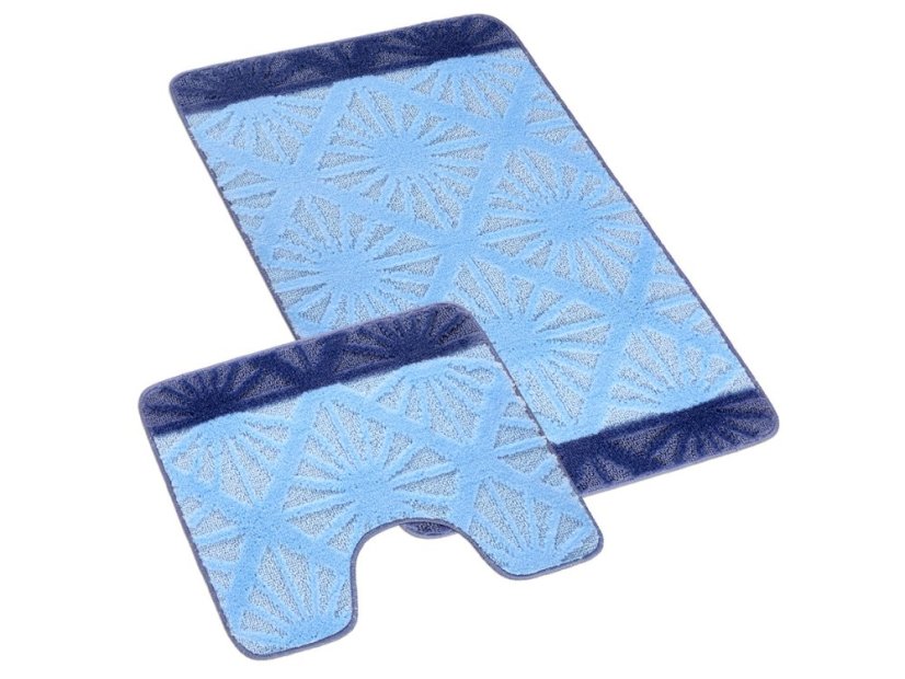 Předložka na WC Paprsky modré 60x50