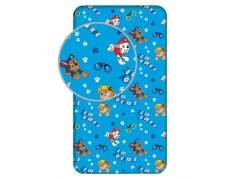 Dětské bavlněné prostěradlo pro kluky 90x200 Tlapková patrola 573