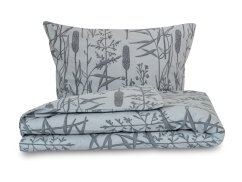 Povlečení flanel 140x200, 70x90 Rákos šedý