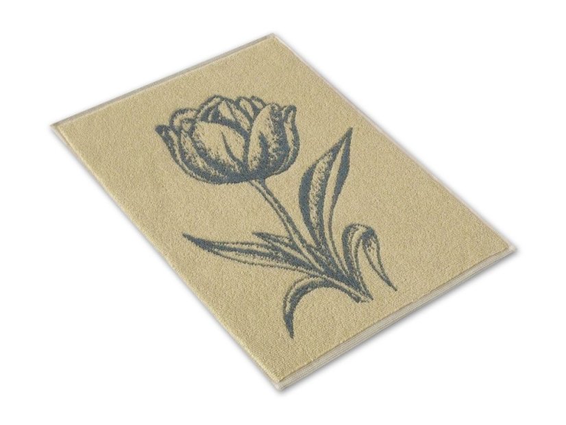 Malý kuchyňský ručník 35x50 ZARA 450g Tulipán žlutošedý