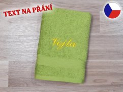 Dárkové balení ručníku SE JMÉNEM NA PŘÁNÍ zelený