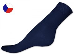 100% bavlněné ponožky 35/37 Hladké tmavě modré
