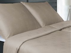 Damaškové povlečení EXCELLENT 70x90, 140x220 TENCEL Dotek perly nugát