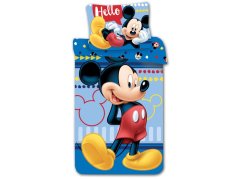 Dětské bavlněné povlečení Mickey 004 Hello 70x90, 140x200
