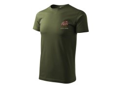 Tričko pro myslivce s výšivkou military - XL Kanec