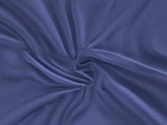 Luxusní saténové prostěradlo 180x200 tmavě modré 