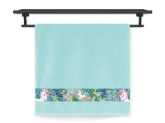 Dětský ručník 50x100 NORA TISK 450g Jednorožec mint