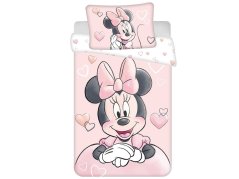 Dětské povlečení do postýlky 100x135, 40x60 Minnie Powder pink