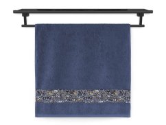 Froté ručník 50x100 NORA TISK 450g Domečky noc hvězdná obloha