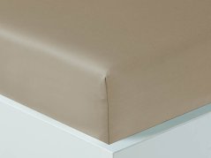 Luxusní saténové prostěradlo 180x200 TENCEL Nugát
