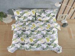 Krepové povlečení 140x200, 70x90 EXCLUSIVE Tropical listy