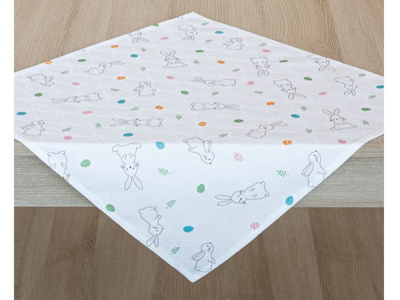 Velikonoční prostírka 45x45 GARBO Velikonoční zajíčci