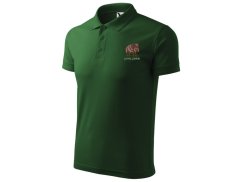 Pánská polokošile pro myslivce POLO láhvově zelená Kanec - XL