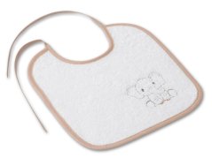 Dětský bryndák LOTA 25x25 Sloník bílá/béžová 350g