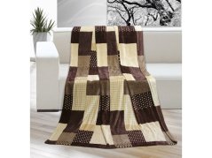 Kempingová deka 150x200 Kostka béžová 220g