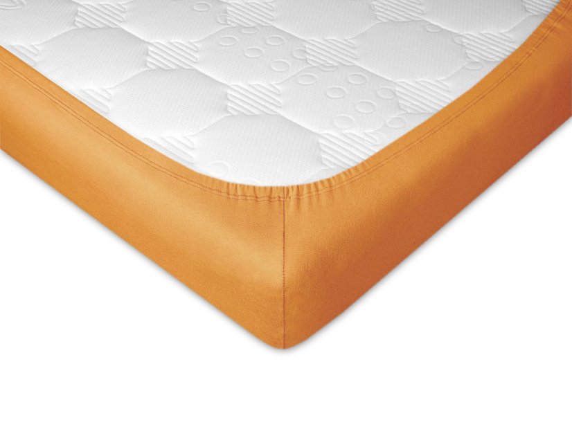 Jersey prostěradlo 120x220 EXCLUSIVE karamel
