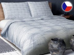 Damaškové povlečení EXCELLENT 70x90, 140x200 DIAMANT Boho vzor šedý