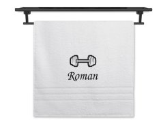 Ručník se jménem NA PŘÁNÍ bílý 50x100 Činka
