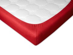 Jersey prostěradlo 90x200 EXCLUSIVE vínové