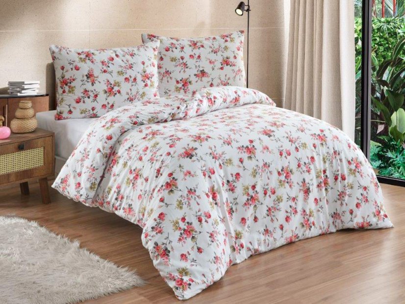 Bavlněný dekorační polštářek 40x40 EXCLUSIVE Rosario red