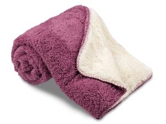 Luxusní deka z mikrovlákna OVEČKA 150x200 Fialová 500g