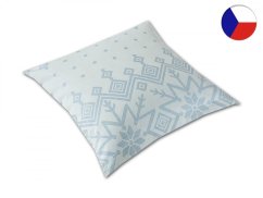 Vánoční povlak na polštář damašek 40x40 EXCELLENT GEON Nordic světle modrý