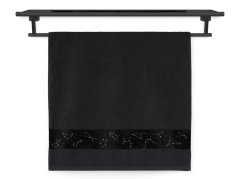 Froté osuška 70x140 NORA TISK 450g Kouzlo noční oblohy černá