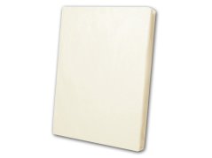 Bavlněné prostěradlo s gumou 120x200 Smetanové na vysokou matraci