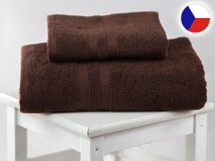 Froté ručník 500g Linda tmavě hnědá 50x90